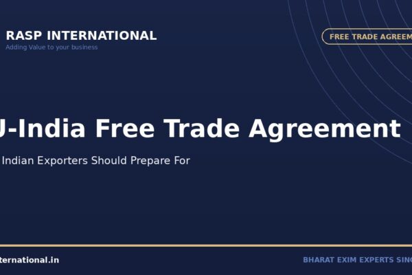 EU India FTA for Indian Exporters