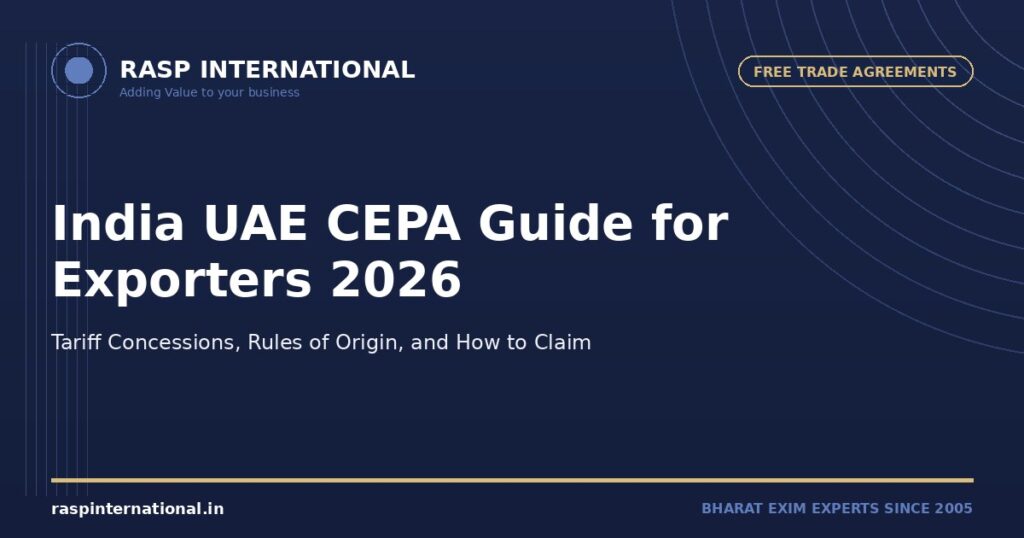 India UAE CEPA Guide 2026