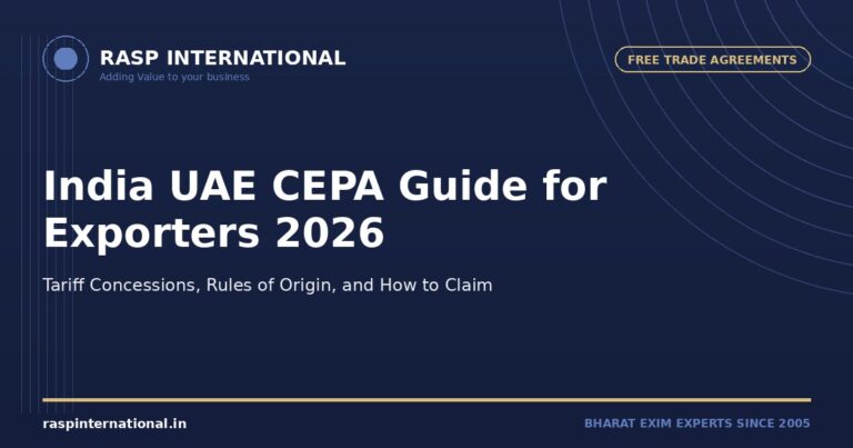 India-UAE CEPA Guide for Exporters 2026