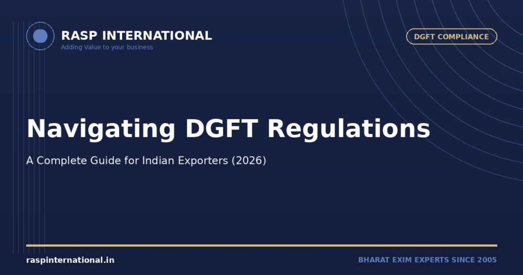 Navigating DGFT Regulations 2026