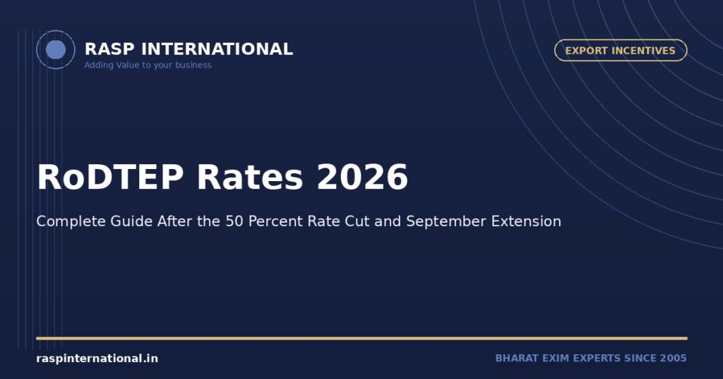 RoDTEP Rates 2026 Guide