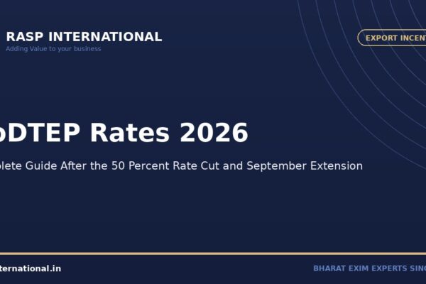 RoDTEP Rates 2026 Guide