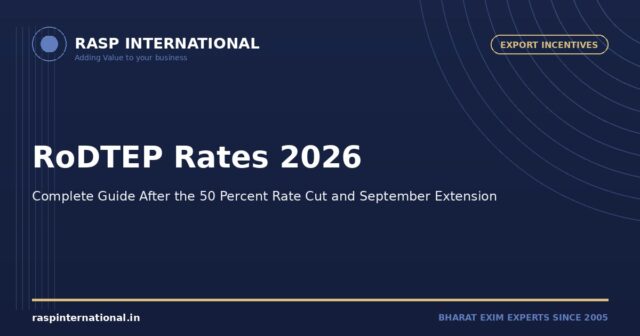 RoDTEP Rates 2026 Guide