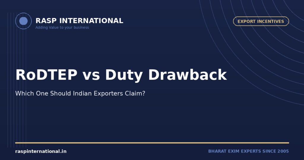 RoDTEP vs Duty Drawback