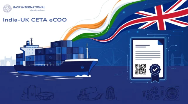India-UK CETA electronic Certificate of Origin eCoO for exporters shipping to the UK