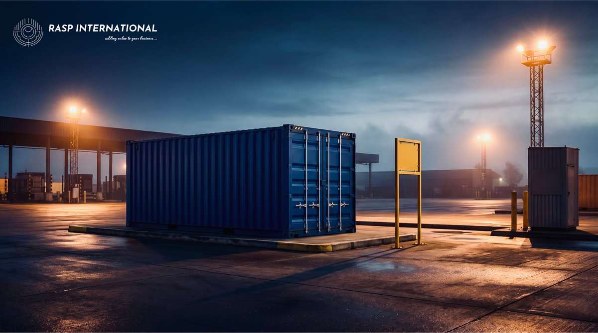 Customs officer inspecting a shipping container at an Indian port terminal for export compliance verification
