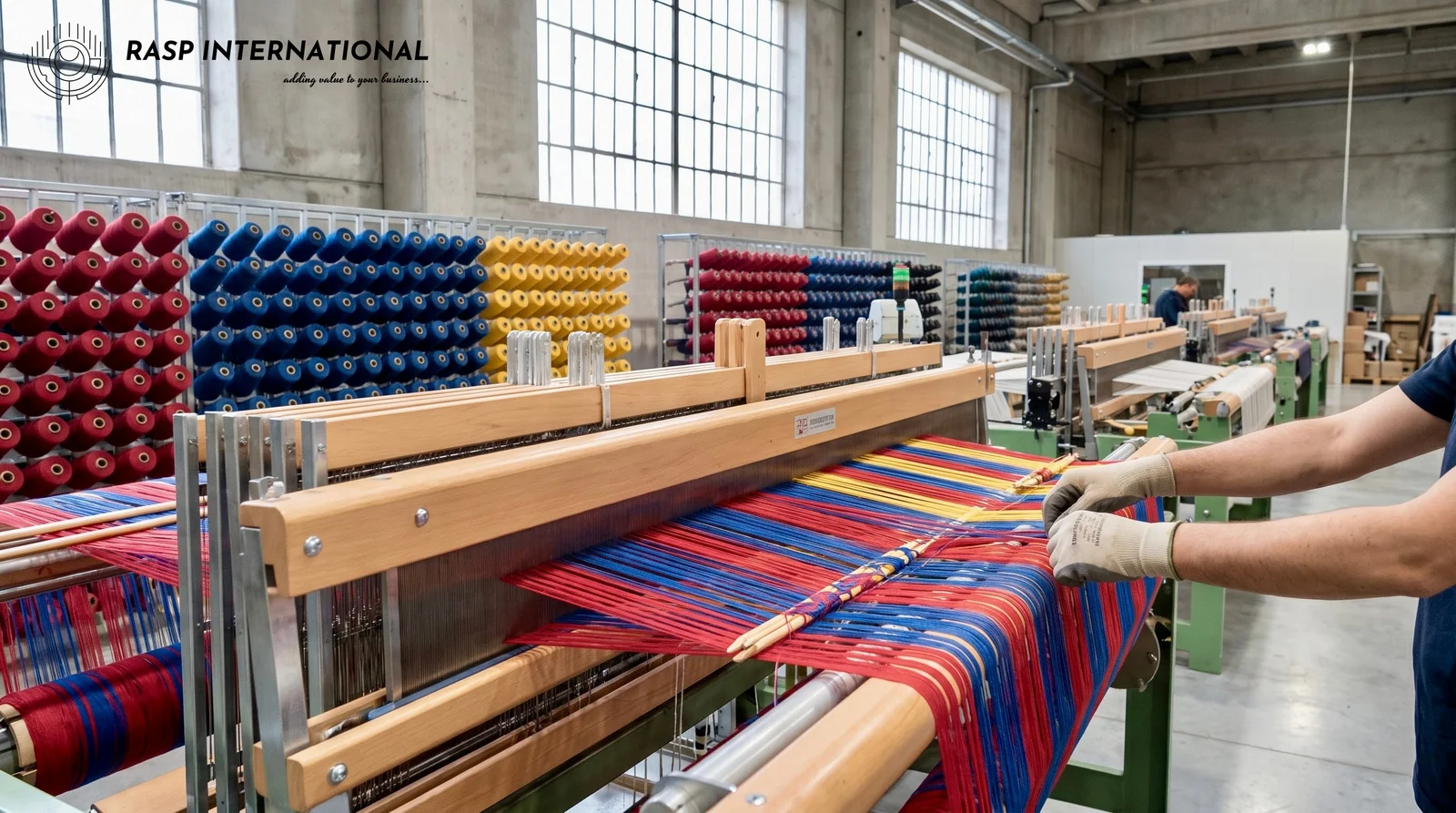 Surat textile weaving floor, the sector example used for India Oman CEPA Rules of Origin