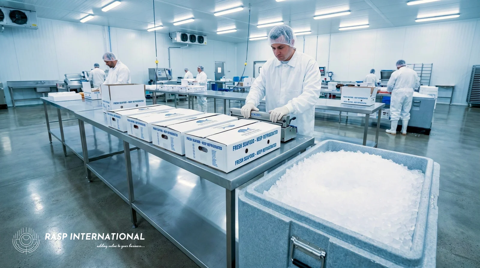 Seafood export packing facility, a sector with deep TRACE certification coverage